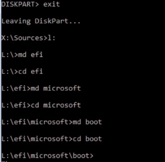 Create boot directory in virtual machine on Hyper-V